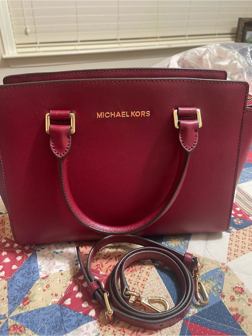 Michael kors Selma Medium Saffiano leather satchel